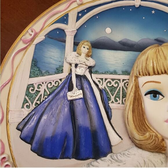 FOREVER GLAMOROUS Barbie Plate Midnight Blue Collectible 1994 - Picture 4 of 7